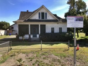 Historic and rundown looking farm house on Reeder Ranch in Montclair, CA