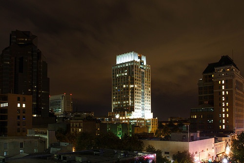 Downtown Sacramento in Rain