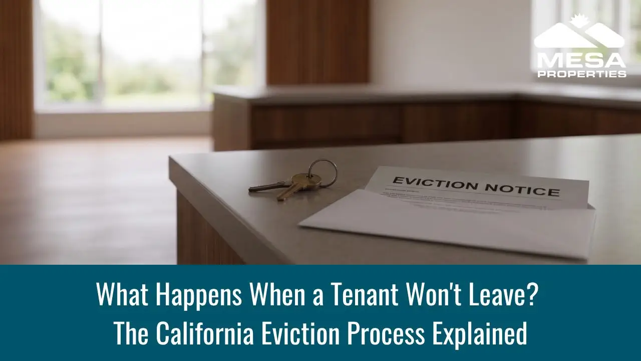 What Happens When a Tenant Won't Leave? The California Eviction Process Explained